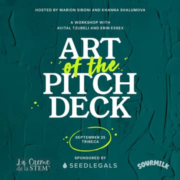 Cover Image for Art of the Pitch Deck - Climate Week NYC