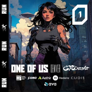 Cover Image for ONE OF US Run & Coffee // Aya, Cudis, 071Labs, Hedera, Aethir & FOMO Magazine