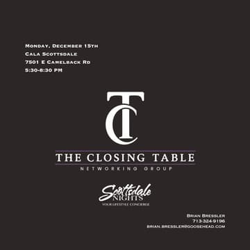 Cover Image for #1 Real Estate Networking Group | The Closing Table Happy Hour