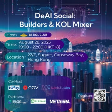 Cover Image for DeAI Social: Builders & KOL Mixer