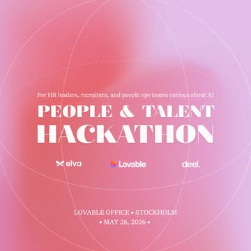 Cover Image for STOCKHOLM: Elva x Lovable x Deel – People & Talent Hackathon