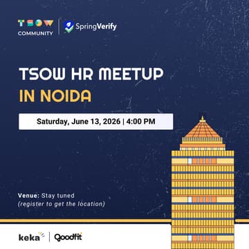 Cover Image for TSOW HR Meetup in Noida
