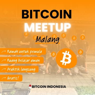 Cover Image for Bitcoin Indonesia Community Meetup Malang 11 April 2026