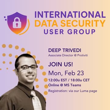 Cover Image for February Session | Intl Data Security User Group