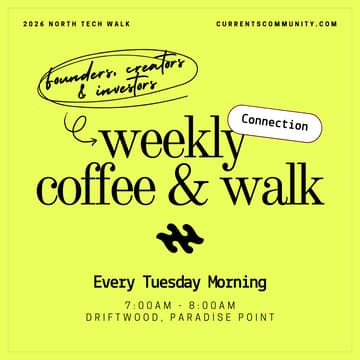 Cover Image for Weekly Coffee & Walk for Founders, Creators & Investors