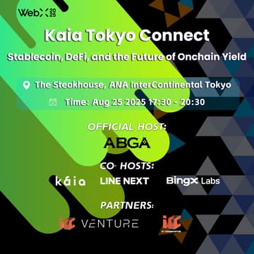 Cover Image for Kaia Tokyo Connect: Stablecoin, DeFi, and the Future of Onchain Yield