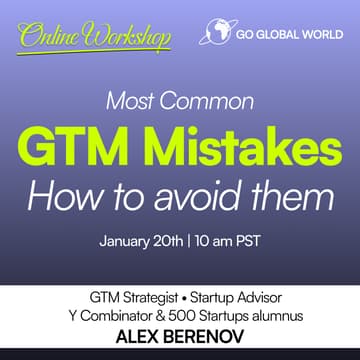 Cover Image for Workshop: Most Common GTM Mistakes and How to Avoid Them