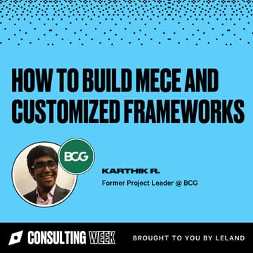 Cover Image for How to build MECE and Customized Frameworks
