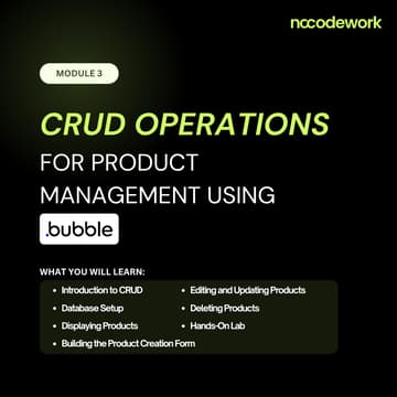 Cover Image for Module 3: CRUD Operations for Product Management