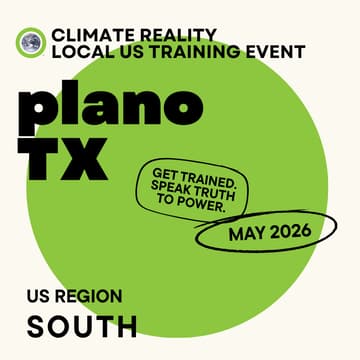 Cover Image for Plano, TX - Climate Reality Local Training Event