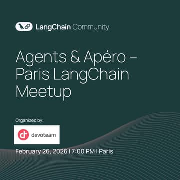 Cover Image for Agents & Apéro – Paris LangChain Meetup