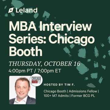 Cover Image for MBA Interview Series: Chicago Booth