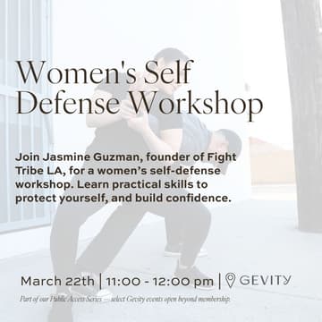 Cover Image for Women's Self Defense Workshop at Gevity