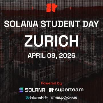 Cover Image for Solana Student Day Zurich with ETH Blockchain Club