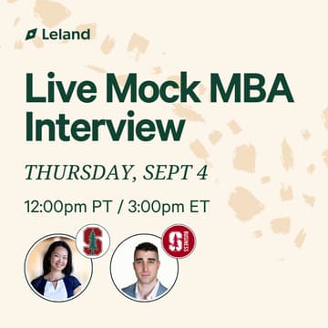 Cover Image for Live MBA Mock Interview
