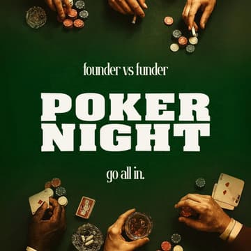 Cover Image for London Tech Poker Tournament #5 - Founder vs Funder Games' edition