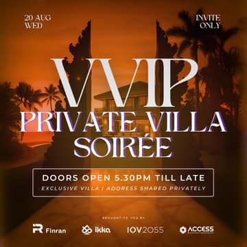 Cover Image for VVIP Private Villa Sunset Soirée
