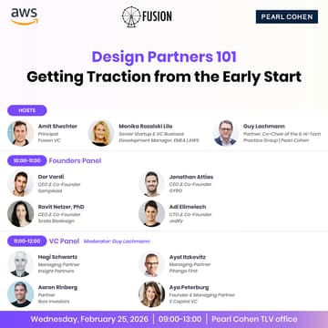 Cover Image for Getting Traction from the Early Start - by AWS x Fusion x Pearl Cohen