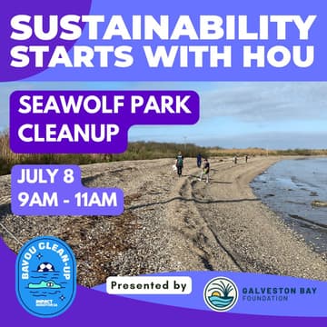 Cover Image for Galveston Bay Foundation Seawolf Park Cleanup