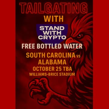 Cover Image for Tailgating with Stand With Crypto - Carolina vs. Alabama (Homecoming) 10/25