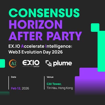 Cover Image for Consensus Horizon After Party - EX.IO Accelerate Intelligence: Web3 Evolution Day 2026