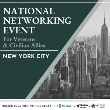 Cover Image for NYC Military Veteran & Allies Networking