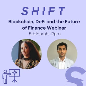Cover Image for Webinar: Blockchain, DeFi and the Future of Finance