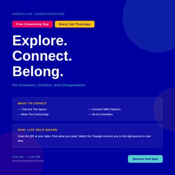 Cover Image for Free Coworking Day @ American Underground