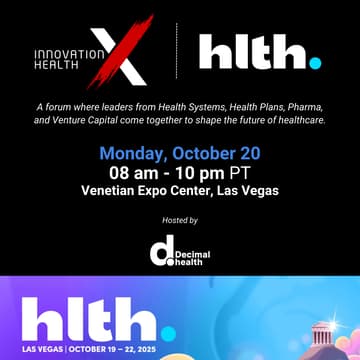 Cover Image for Innovation X Health I Partner Program @ HLTH 2025