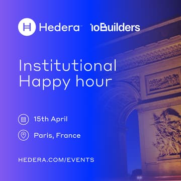 Cover Image for Institutional Happy Hour with Hedera and ioBuilders