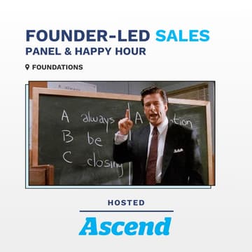 Cover Image for Founder-Led Sales Panel & Happy Hour