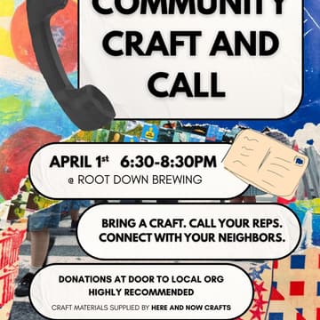 Cover Image for Craftivism! Community Craft & Call