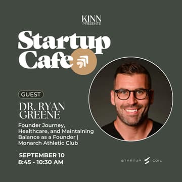 Cover Image for Startup Cafe: Founder Journey, Healthcare, and Maintaining Balance as a Founder