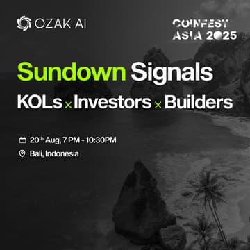 Cover Image for Sundown Signals | Coinfest Bali