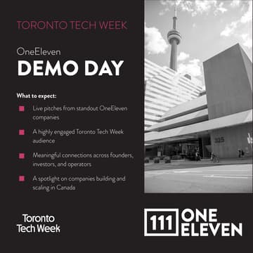 Cover Image for OneEleven Pitch Showcase- Toronto Tech Week Edition