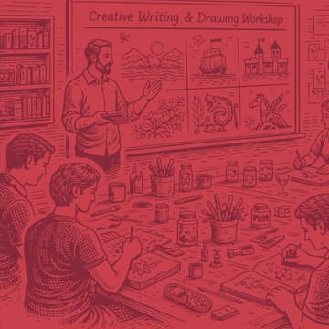 Cover Image for Taller de escritura y dibujo - La 50 se ilumina