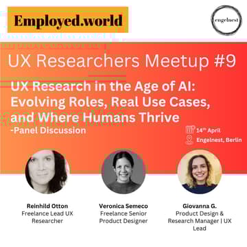 Cover Image for UX Researchers Meetup #9 - UX Research in the Age of AI: Evolving Roles, Real Use Cases & Where Humans Thrive