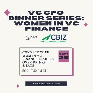 Cover Image for VC CFO Dinner: Women in VC Finance Edition
