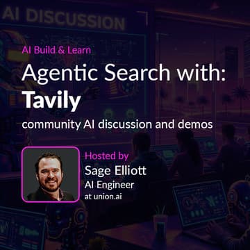 Cover Image for Agentic Search with Tavily - AI Build & Learn #2
