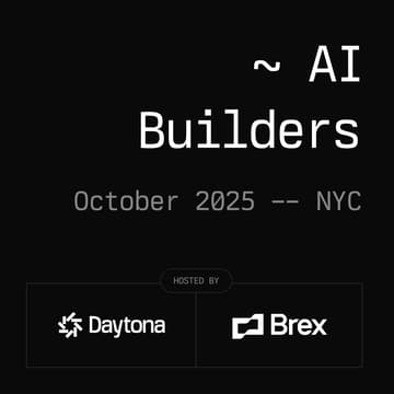 Cover Image for Daytona AI Builders - NYC, October '25 @Brex