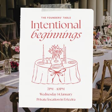 Cover Image for The Founders' Table: Intentional Beginnings