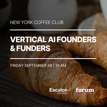 Cover Image for NYC Coffee Club | Vertical AI Founders & Funders