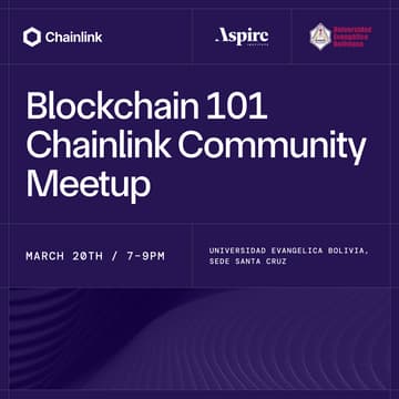 Cover Image for Blockchain 101 – Chainlink Community Meetup