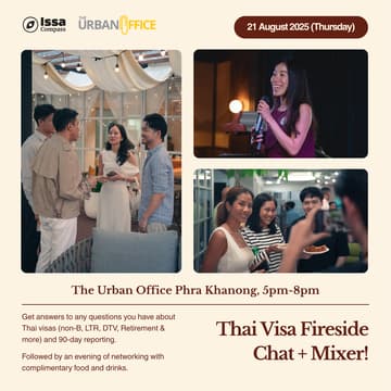 Cover Image for Thai Visa Fireside Chat + Mixer - Issa Compass x The Urban Office