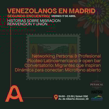 Cover Image for Venezolanos en Madrid - Segundo encuentro 🇻🇪 Historias sobre migración, reinvención y unión.