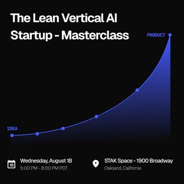 Cover Image for The Lean Vertical AI Startup - Masterclass