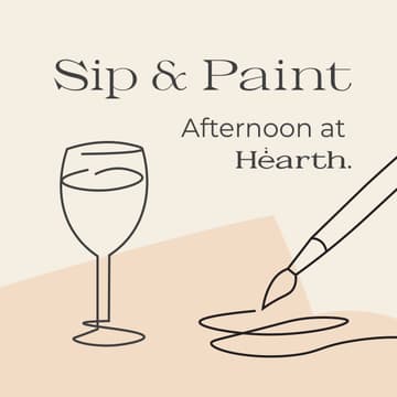Cover Image for Sip & Paint Afternoon at Hearth