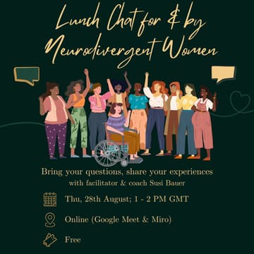 Cover Image for Lunch Chat for Neurodivergent Women (August)