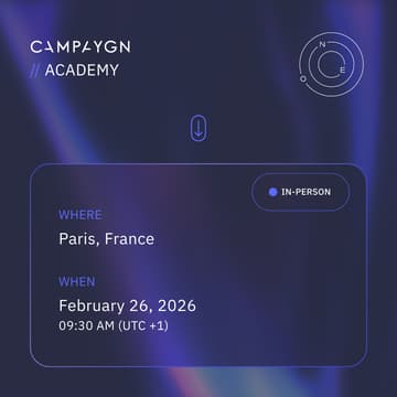 Cover Image for CAMPAYGN Academy Paris: Smarter Influence 2026