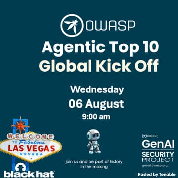 Cover Image for OWASP Agentic Top 10 Kick Off - Las Vegas